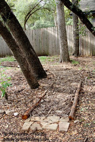 Mulched pathway